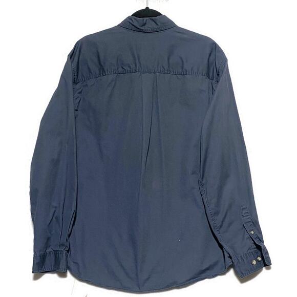 Eddie Bauer Shirt Men's Large Black Button Up Long Sleeve Cotton - Picture 2 of 7